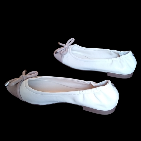 Vince Camuto Maysa Leather Bow Ballet Flats Women Size 8 - Picture 7 of 14